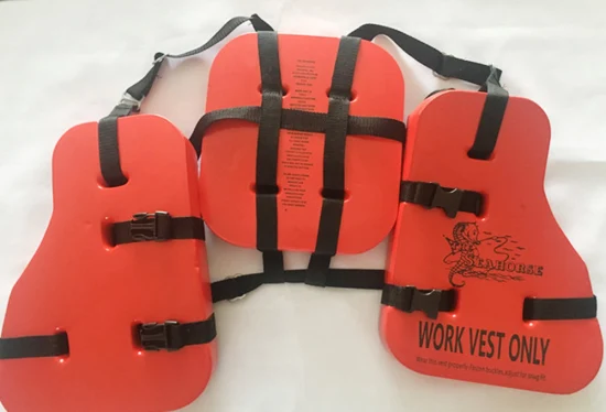 Espuma anaranjada marina Lifejakcet del PVC del equipo de la salvación de vidas de Persoanl del Workwear de la plataforma del aceite